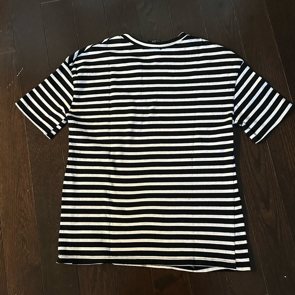 Zara x Disney Princess Black and White Striped T-Shirt Embroidered Snow White - Picture 5 of 6